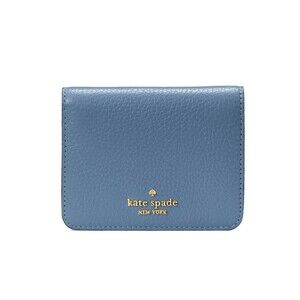 New Kate Spade Lena Small Bifold Wallet Bluestone